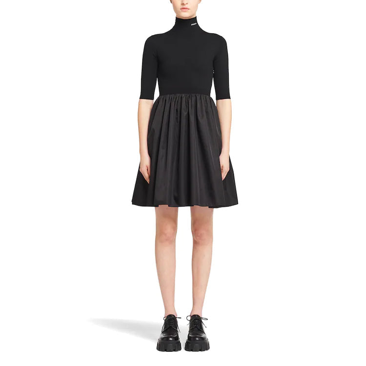 PRADA FW21 Short-Sleeved Dresses Women's Black