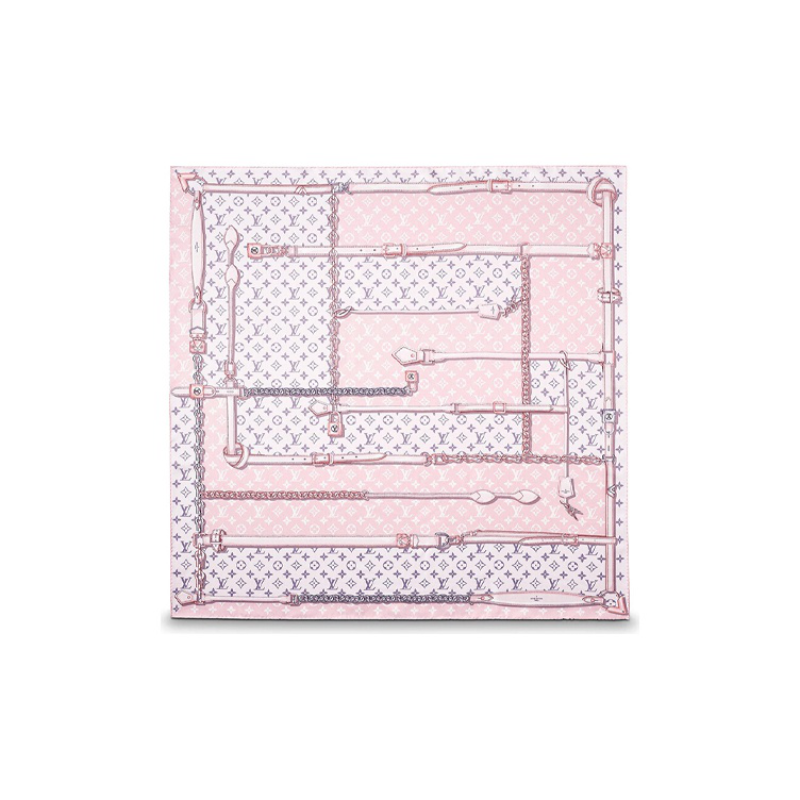 LOUIS VUITTON Monogram Confidential Silk Scarves Women's