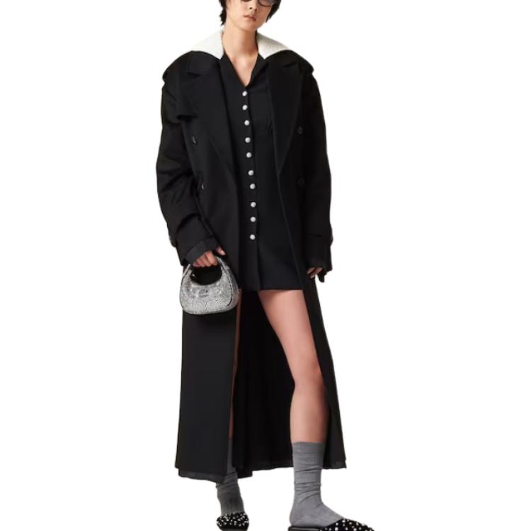 MIU MIU Long Sleeved Dresses Women's Black