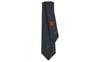 HERMES Mulberry Silk Ties Men's Dark Blue