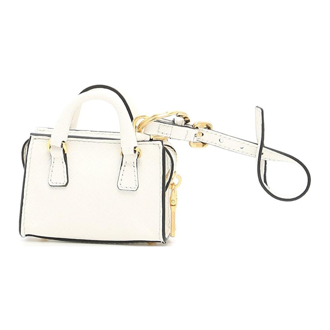 PRADA Calfskin Bag Accessory Women's White