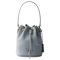 PRADA Calfskin Bucket Bags Shoulder Bag Crossbody Bag Handbag Mini Women's Ivory