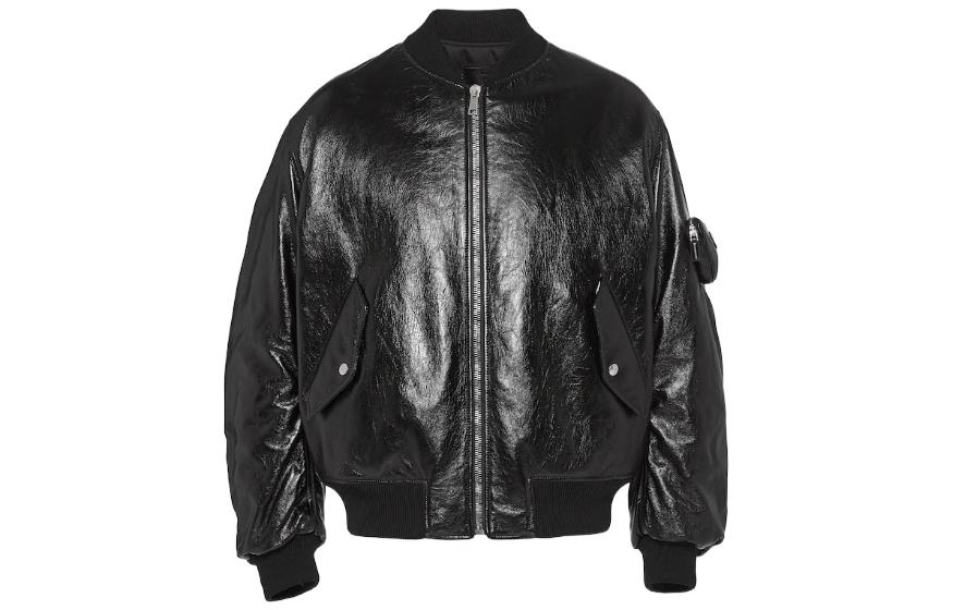 PRADA Nappa Leather Bomber Jacket