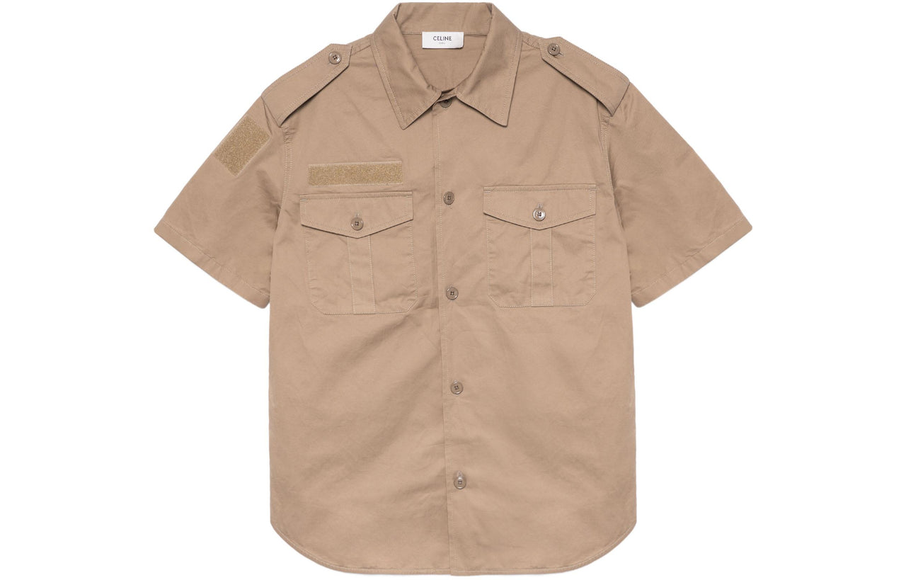 CELINE Short Sleeve Woven Shirt