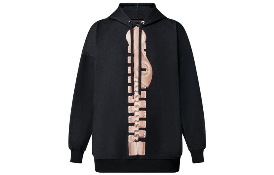 LOUIS VUITTON Zipper Print Hoodie