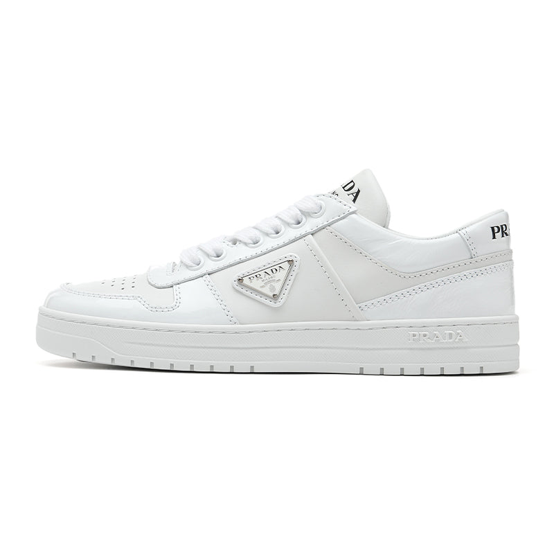 PRADA Low Top Skateboard Shoes Women's White