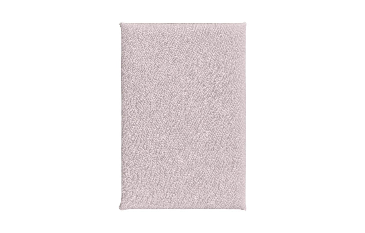 HERMES Calvi Mysore Goat Skin Card Holder Women's Light Purple