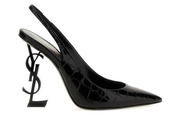 SAINT LAURENT Opyum Pointed Toe Slingback Pumps