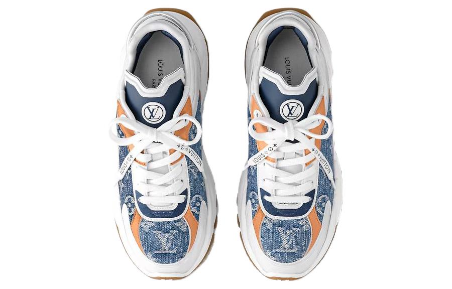 LOUIS VUITTON Run 55 Low-Top Casual Shoes Women's Blue