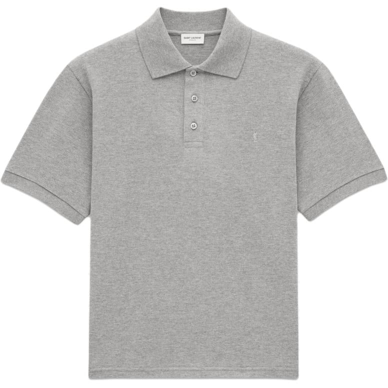 SAINT LAURENT Logo Embroidered Polo Shirt