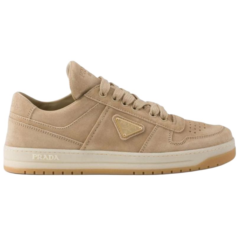 PRADA Downtown Low Top Sneakers Ecru Women's