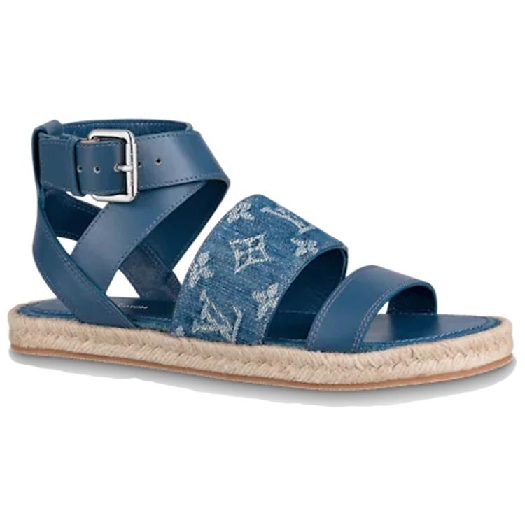 LOUIS VUITTON Strap Sandals Women's Blue