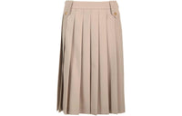MIU MIU Pleated Gabardine Wool Skirt