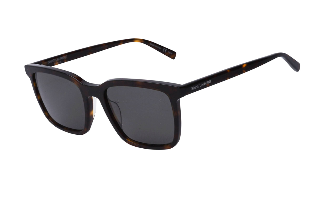 SAINT LAURENT Acetate Square Sunglasses Men's Tortoiseshell