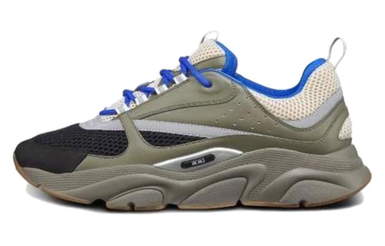 DIOR B22 Cushioning Anti-Slip And Wear-Resistant Low-Top Training Shoes Men's Olive Green