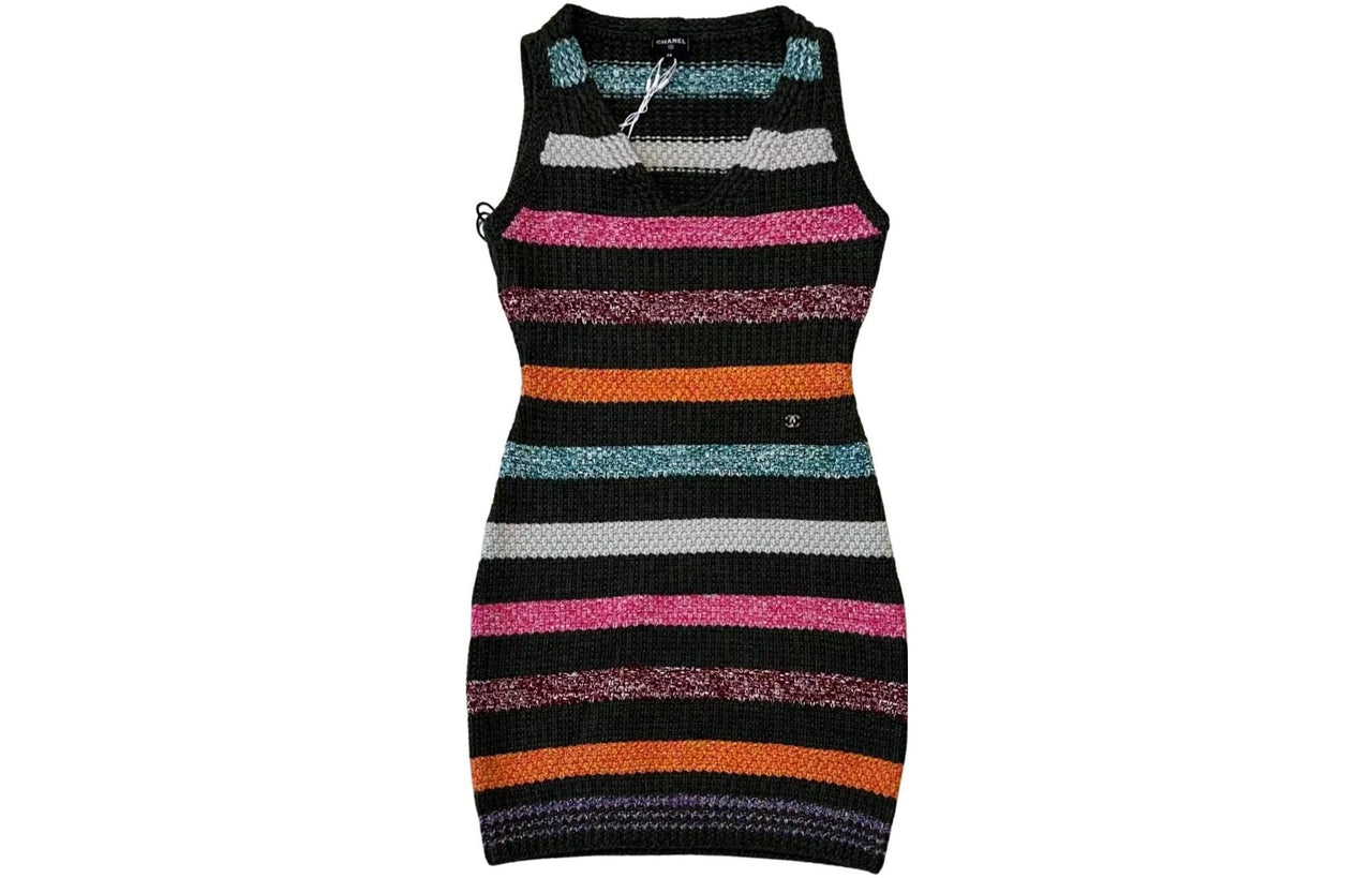 CHANEL FW22 Sleeveless Dress Women's Multicolor