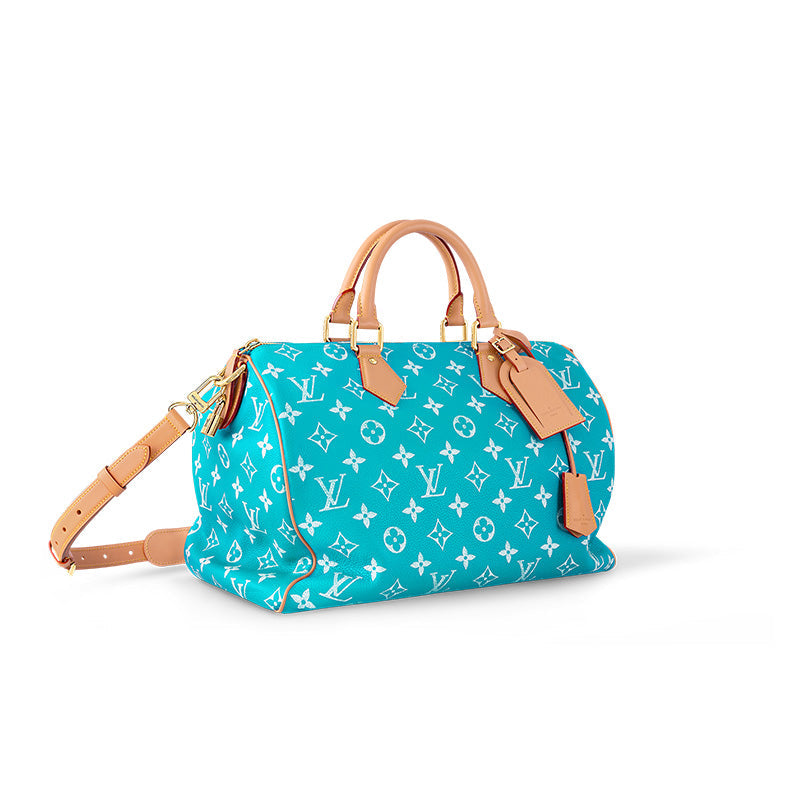 LOUIS VUITTON Speedy P9 Bandouliere 40 Turquoise