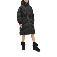 HERMES FW23 Puffer Jacket Coat Women's Black