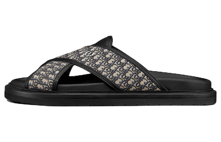 DIOR Aqua Sandal 'DIOR Oblique - Beige Black'