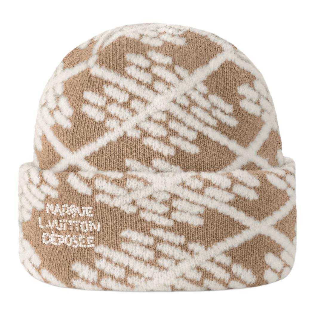 LOUIS VUITTON M7910A Lv Crush Damier Argyle Beanie