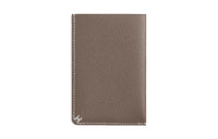 HERMES Calfskin Card Holder Unisex 18 Etoupe Elephant Gray
