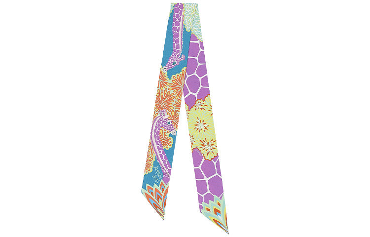 HERMES Silk Scarves Women's Light Purple