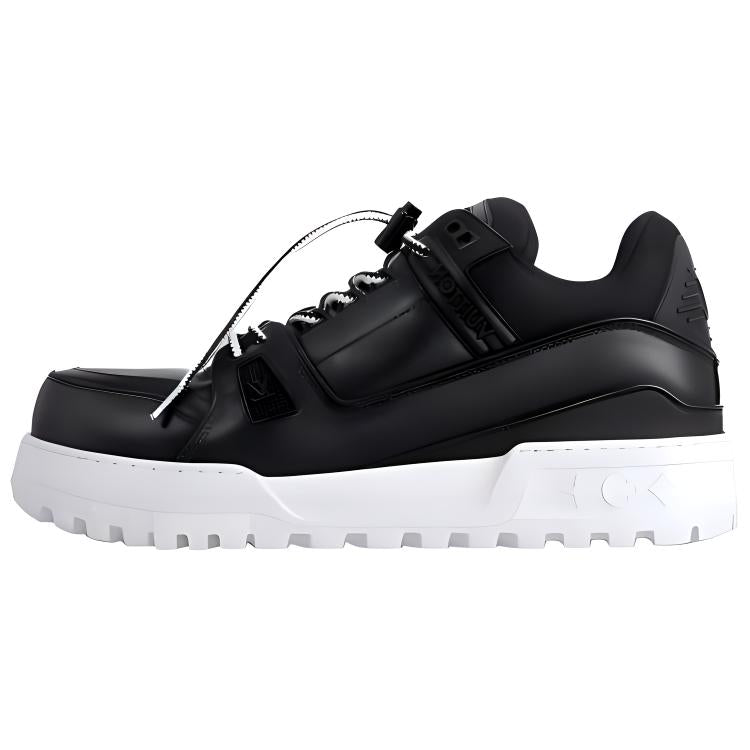 LOUIS VUITTON Trainer Maxi Low-Top Casual Shoes Unisex Black