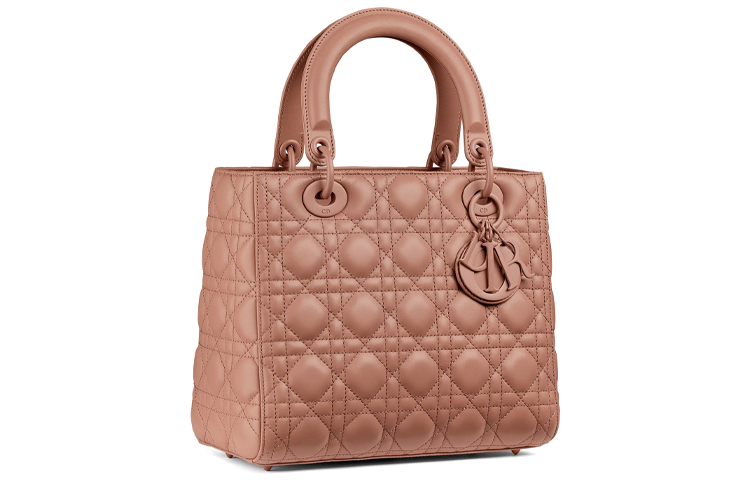 DIOR Lady Dior Matte Cow Leather Crossbody Bag, Shoulder Bag, Handbag Medium Size Women's Crimson