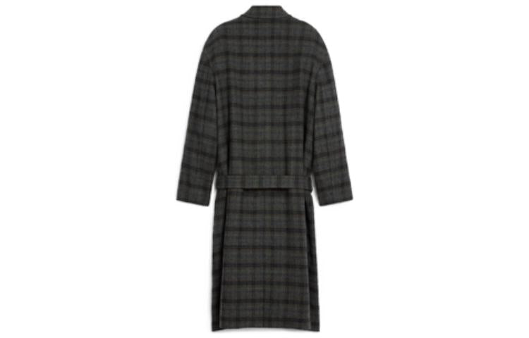 CELINE Coats Women's Gray Green