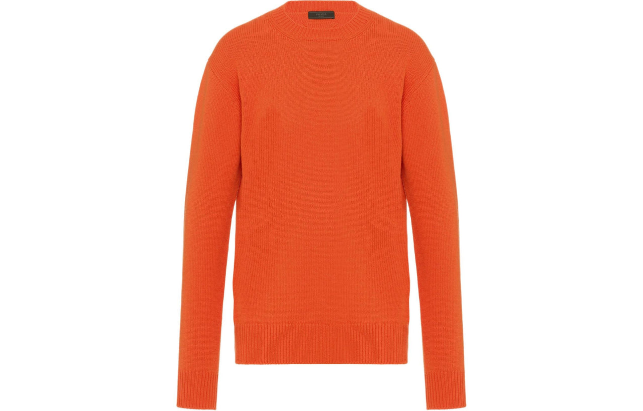 PRADA Cashmere Sweaters Men Orange