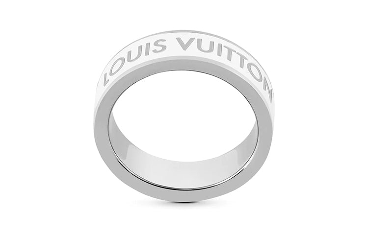 LOUIS VUITTON Rings Unisex White/Orange