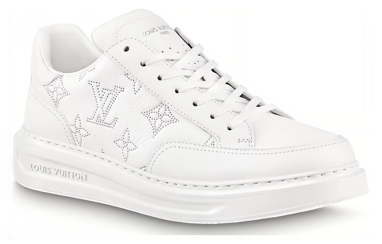 LOUIS VUITTON Beverly Hills Sneakers 'White With Outline Monogram'