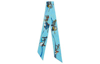 HERMES Silk Scarves Women's Blue