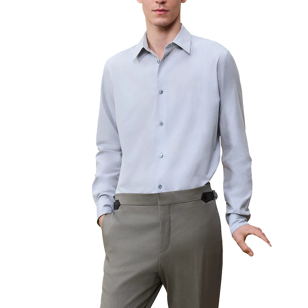 HERMES Shirts Men Blue