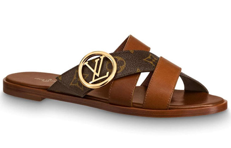 LOUIS VUITTON Lv Horizon Line Sandals 'Brown' Women's