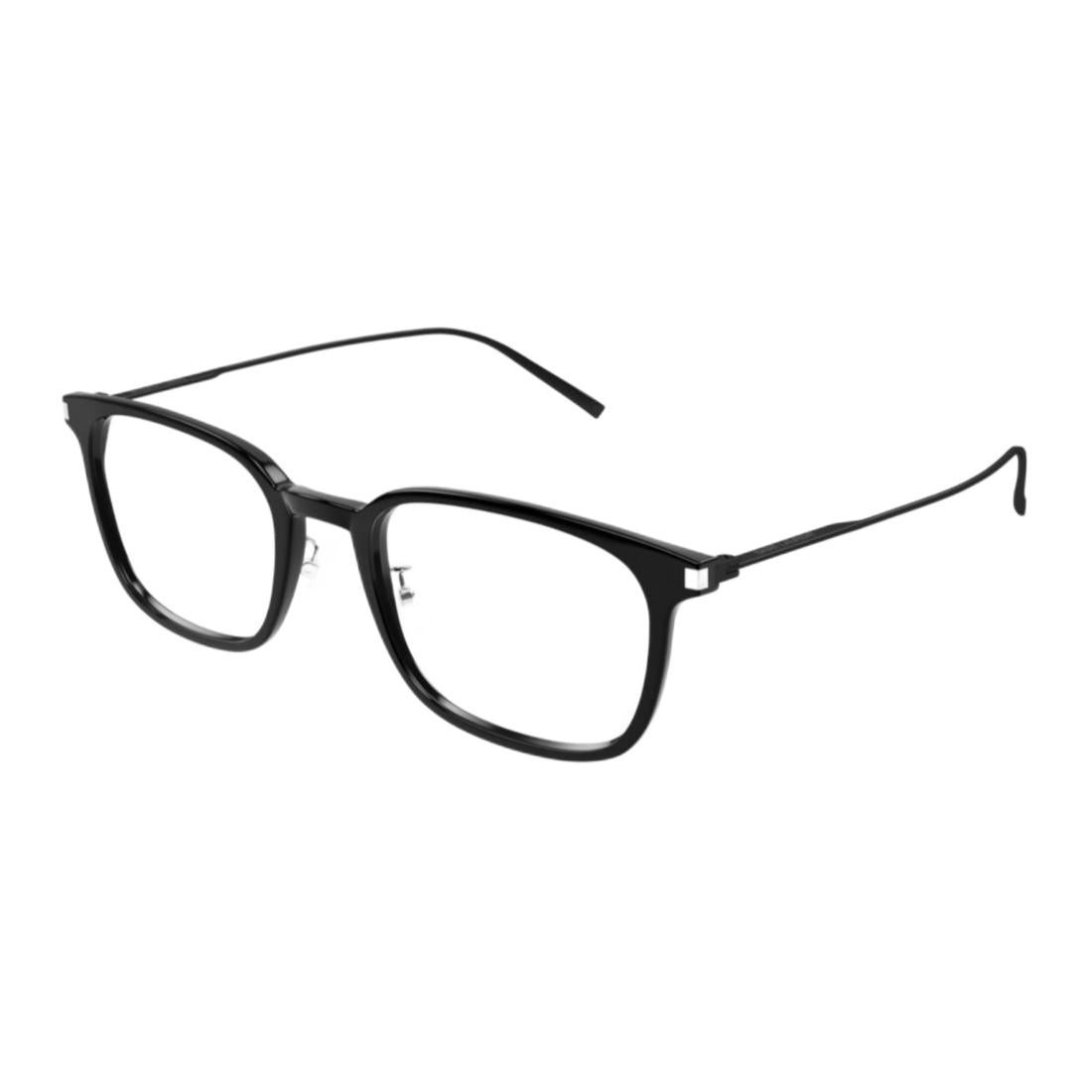 SAINT LAURENT Acetate Square Eyeglass Frames Men's Black