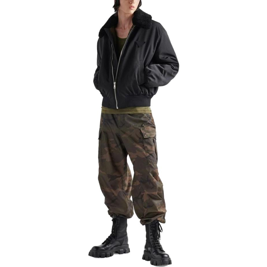 PRADA FW23 Casual Pants Men's Army Green