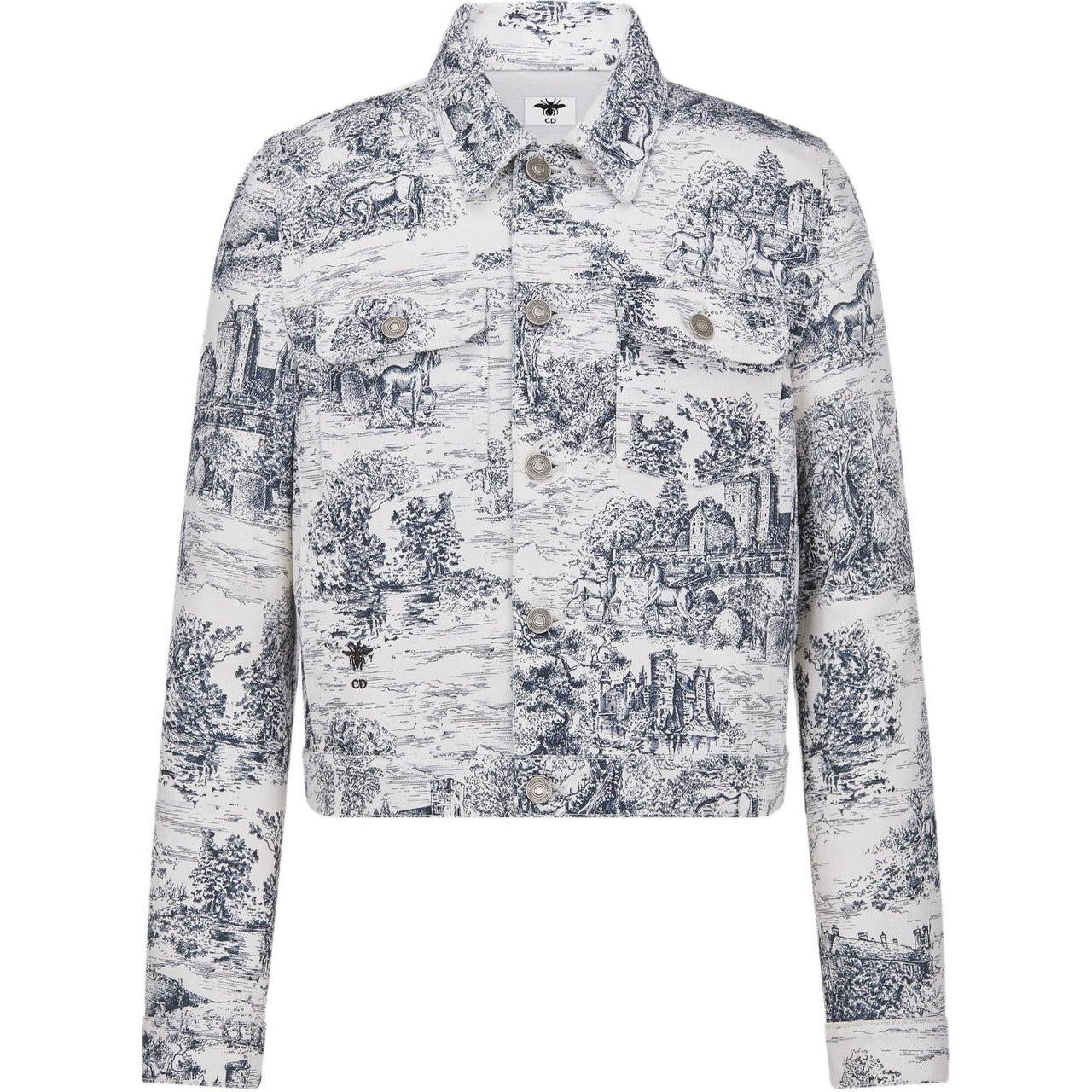 DIOR SS25 Denim Jacket Women's White
