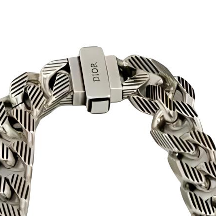 DIOR Brass Bracelets Men's Silver