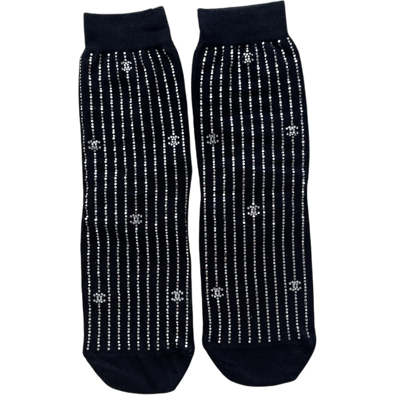 CHANEL Mid-Calf Socks Women's 1 Pack Black