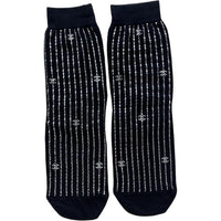 CHANEL Mid-Calf Socks Women's 1 Pack Black