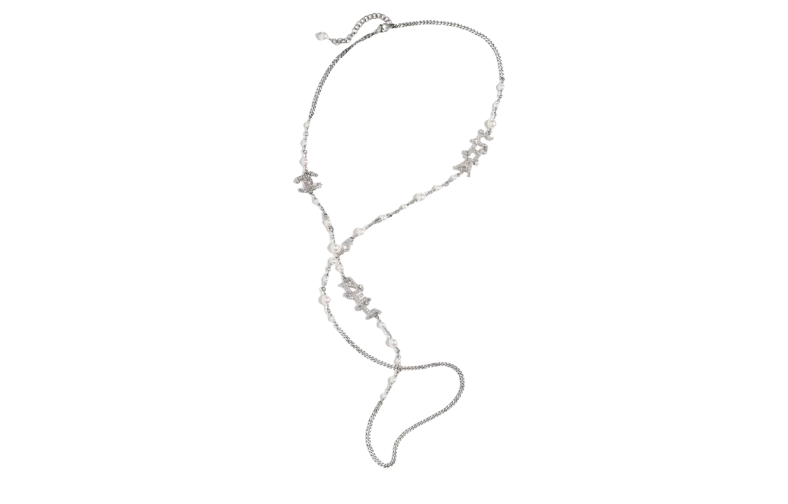 CHANEL Necklaces Women's Silver