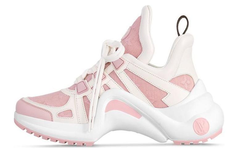 LOUIS VUITTON Archlight 1.0 High-Top Casual Shoes Women's Pink