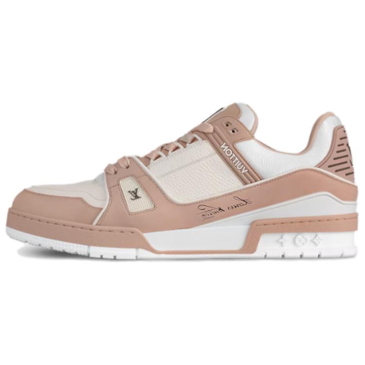 LOUIS VUITTON Low-Top Skateboard Shoes Men's Pink