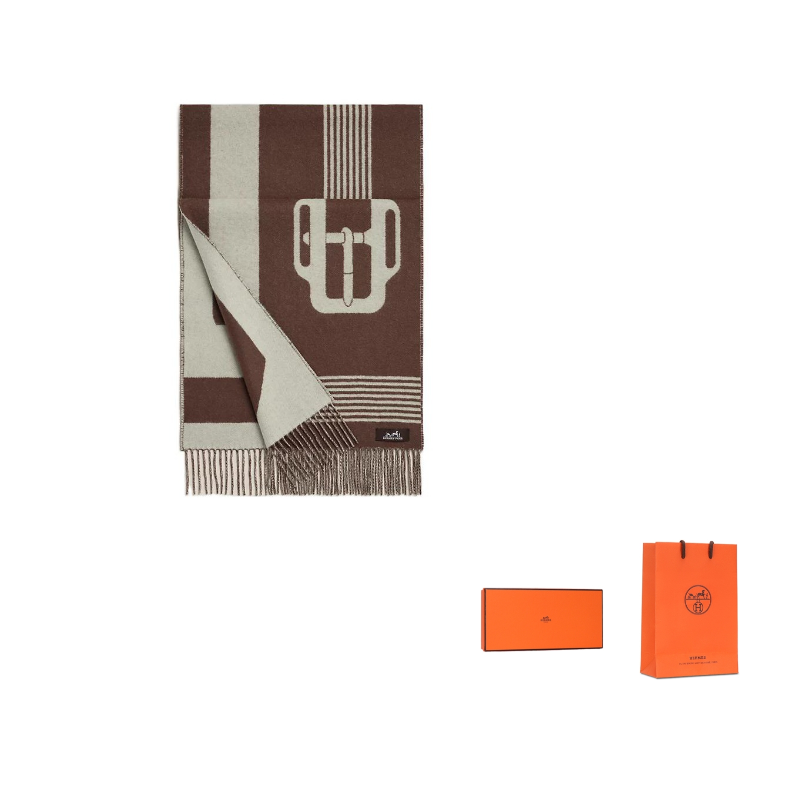 HERMES Knit Scarves Women's Multicolor