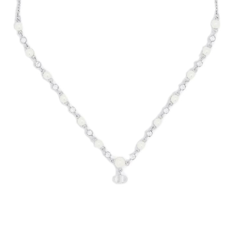 DIOR Metal Necklaces Women's Silver