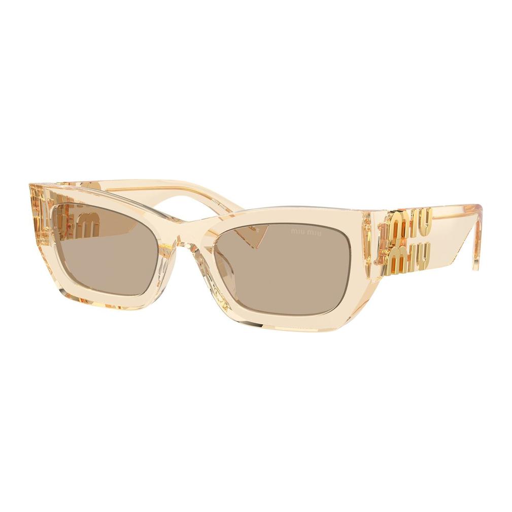 MIU MIU Logo-lettering Square-frame Sunglasses