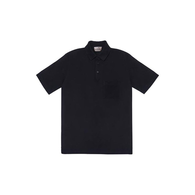 HERMES Polo Shirts Men Black
