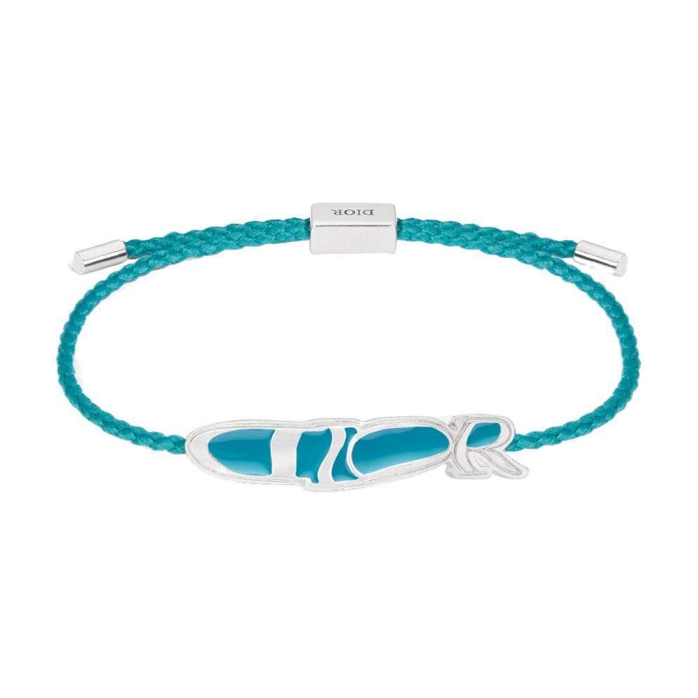 DIOR Brass, Polyester, Resin Bracelets Men's Blue