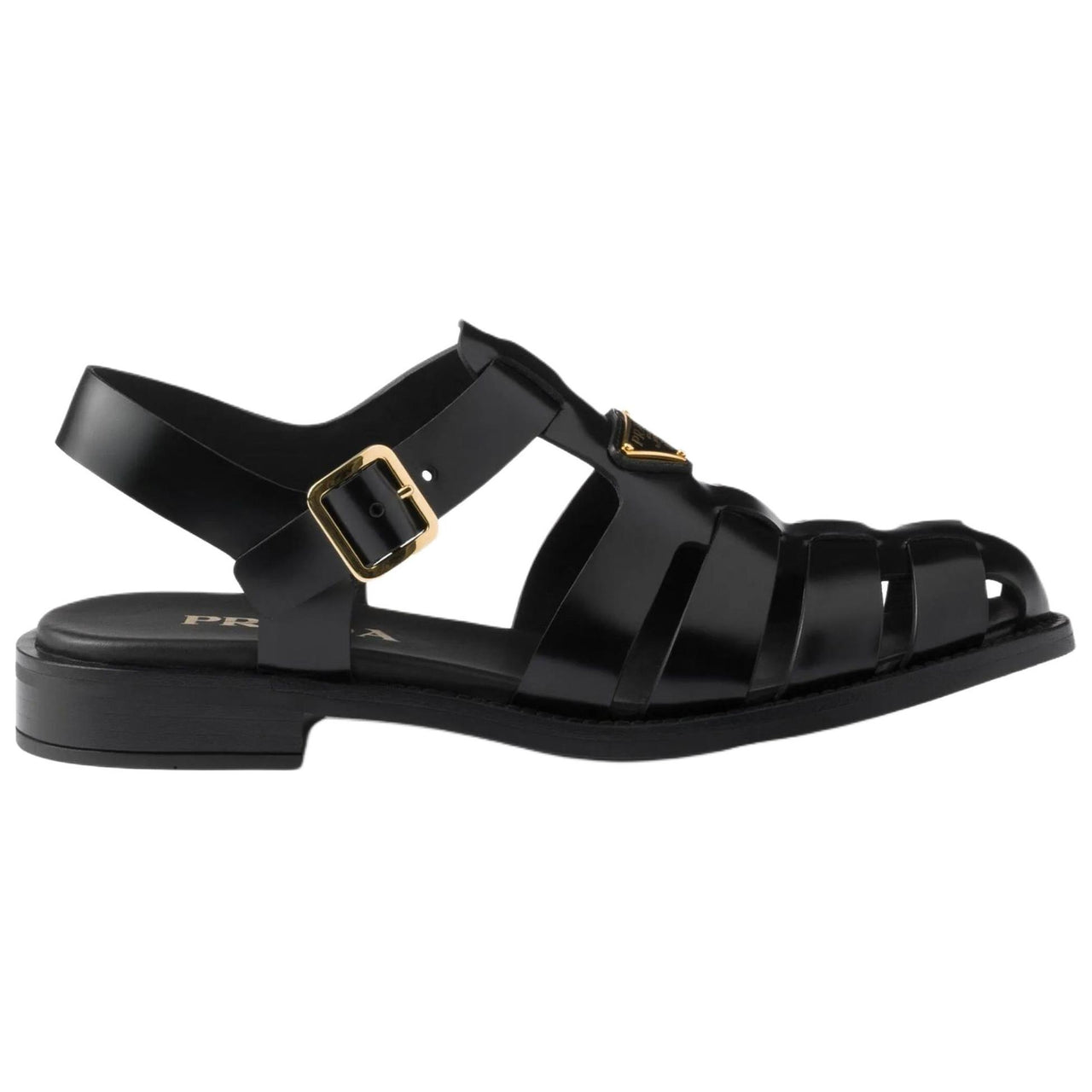 PRADA Fisherman Roman Sandals Women's Black
